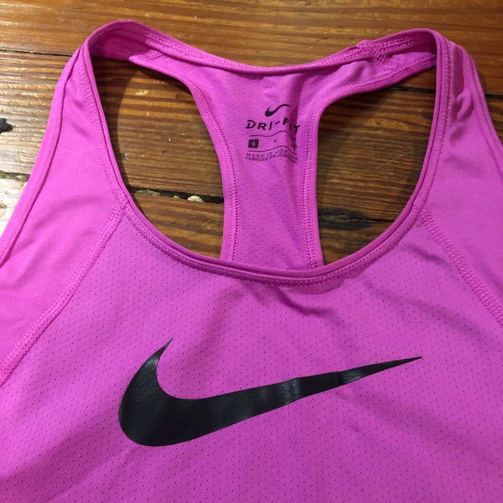 Nike Dri-Fit Magenta Racerback Tank - Picture 2 of 2